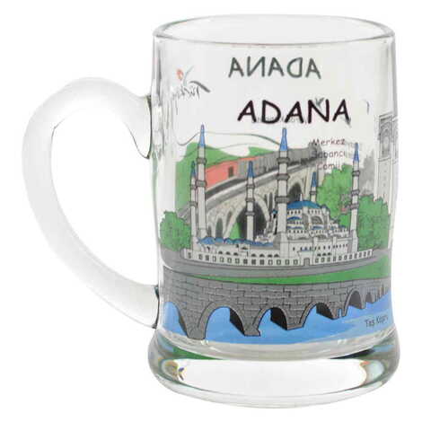 Adana Themed Glass Mug Big Size