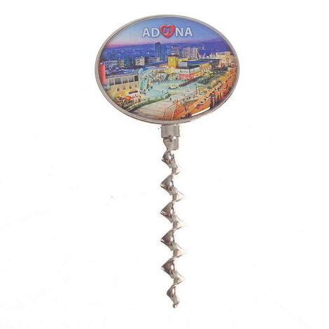 Adana Themed Metal Magnetic Customised Corkcscrewer - 6