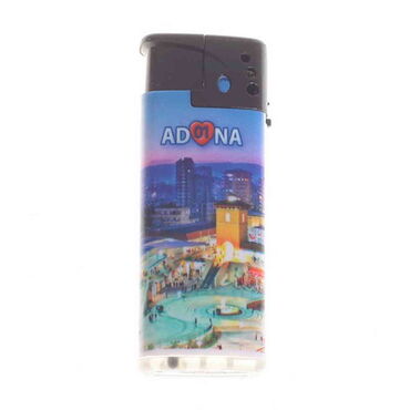 Myros - Adana Themed UV Plastic White Printed Lighter