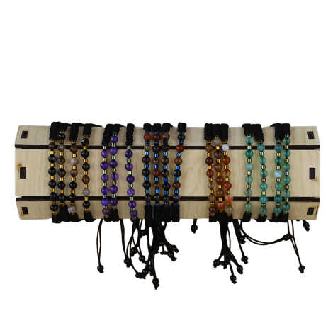 Adjustable Beaded Bracelet - 14