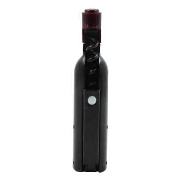 Adrasan Themed Bottle Shaped Metal Wine Bottle Corkscrew Opener-Magnetic 115x25x25 mm - Thumbnail