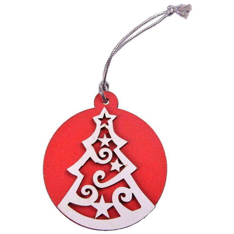Toptan Ahşap Yılbaşı Ağaç Süsü - 1