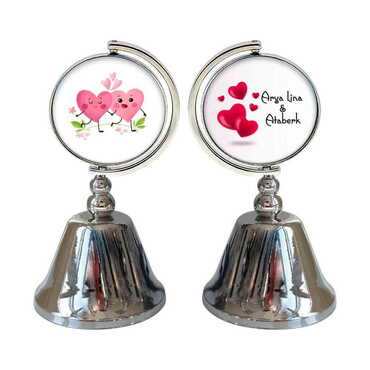 Family Themed Collectible Souvenir Metal Bell 44x90 mm - 3