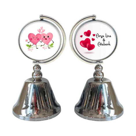 Family Themed Collectible Souvenir Metal Bell 44x90 mm - 3