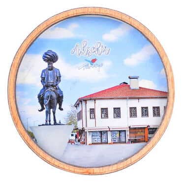 Aksehir Themed Wooden Cute Animals Souvenşr Fridge Magnet Serie C 90x120 mm - 6