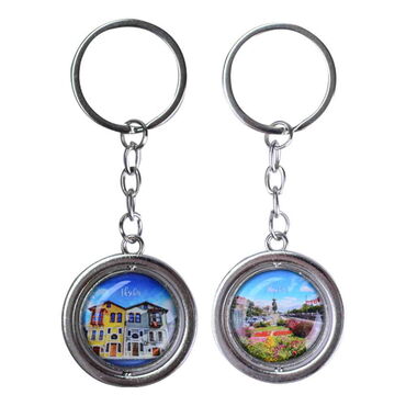 Aksehir Themed Metal Spinner Keychain 38x100 mm - 2
