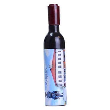 Aksehir Themed Bottle Shaped Metal Wine Bottle Corkscrew Opener-Magnetic 115x25x25 mm - 4
