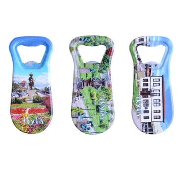Aksehir Themed Customised Uv Printed  Plastic Base Plastic Base Bottle Opener 95x43 mm - 3