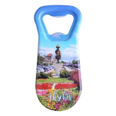 Aksehir Themed Customised Uv Printed  Plastic Base Plastic Base Bottle Opener 95x43 mm - 5