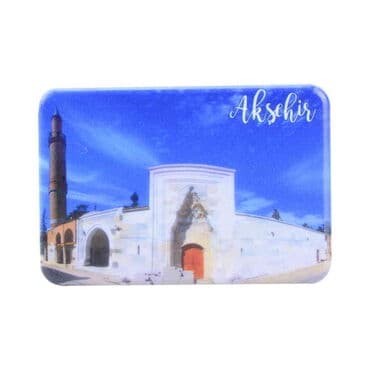 Aksehir Themed Customised UV Printed Plastic Base Rectangle Fridge Magnet 80x50 mm - 4