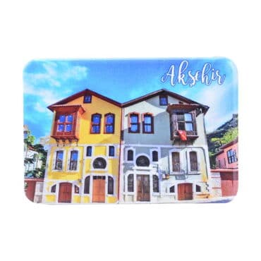 Aksehir Themed Customised UV Printed Plastic Base Rectangle Fridge Magnet 80x50 mm - 7