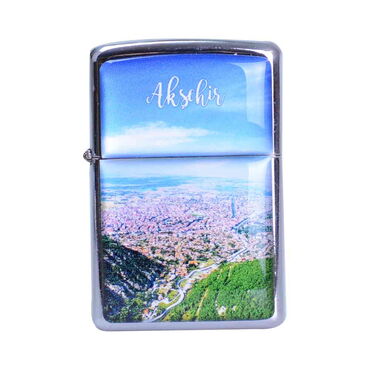 Myros - Aksehir Themed Custom Printed Metal Gasoline Lighter