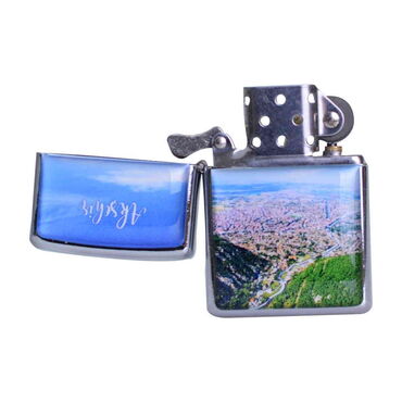 Aksehir Themed Custom Printed Metal Gasoline Lighter - Thumbnail