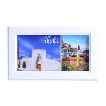 Myros - Aksehir Themed Medium Wooden Printed Frame 130x205 mm