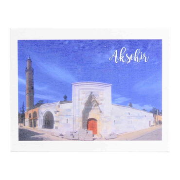 Myros - Aksehir Themed Wooden UV Printed Travel Postcard 116x150 mm