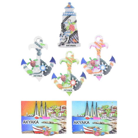 Toptan Akyaka Temalı Polyester Uv Baskılı Magnet - 3