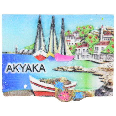 Toptan Akyaka Temalı Polyester Uv Baskılı Magnet - 11