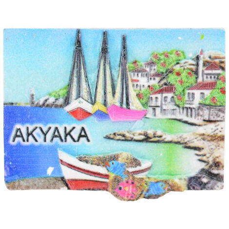 Toptan Akyaka Temalı Polyester Uv Baskılı Magnet - 11