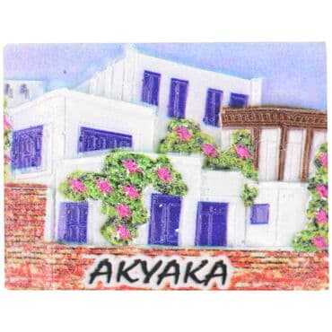 Toptan Akyaka Temalı Polyester Uv Baskılı Magnet - 16