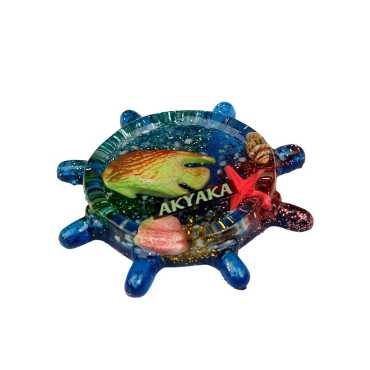 Akyaka Themed Clear Polyester Refrigerator Magnet - 15