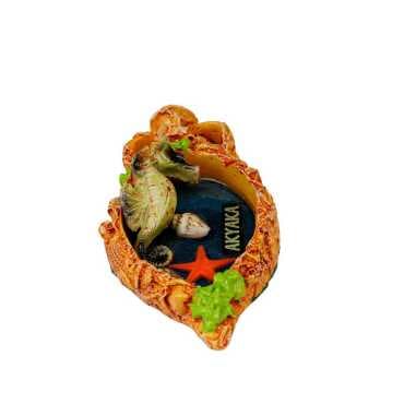 Akyaka Themed Transparent Polyester Refrigerator Plate Magnet - 4