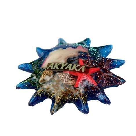 Akyaka Themed Clear Polyester Refrigerator Magnet - 4
