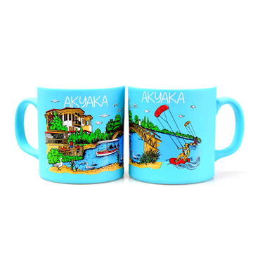 Akyaka Themed Customised Serigraphy Printed Ceramic Mug 82x90 mm - Thumbnail