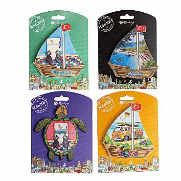 Akyaka Themed UV Printed Carded Plastic Refrigerator Magnet - 3