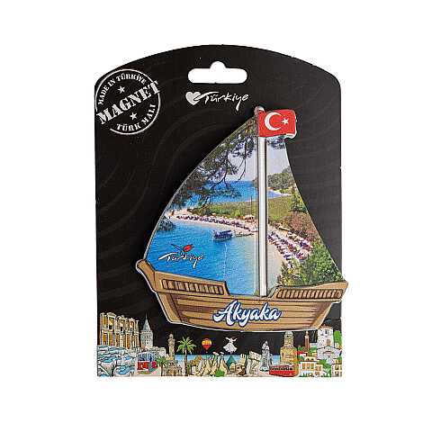 Akyaka Themed UV Printed Carded Plastic Refrigerator Magnet - 5