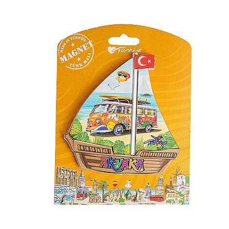 Akyaka Themed UV Printed Carded Plastic Refrigerator Magnet - 8