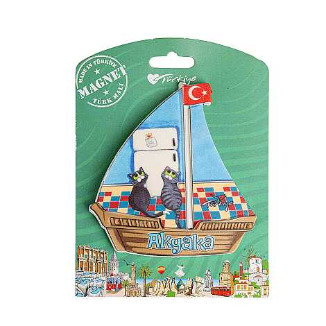 Akyaka Themed UV Printed Carded Plastic Refrigerator Magnet - 9
