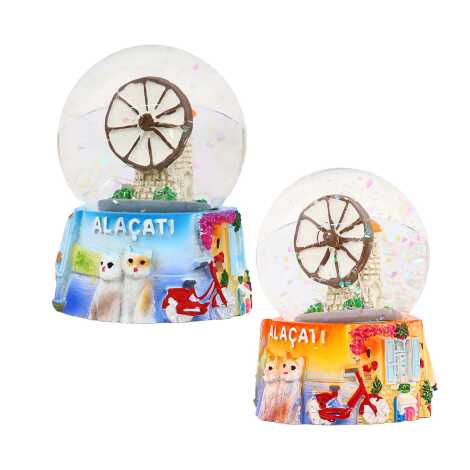 Alaçatı Bölgesi Temalı Polyester Suluküre 45 Mm - 4
