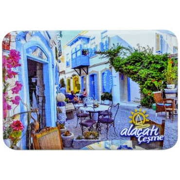 Alacati Region Themed Customised UV Printed Plastic Base Rectangle Fridge Magnet 80x50 mm - 7