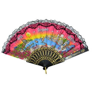 Alacati Region Themed Had Fan - 5