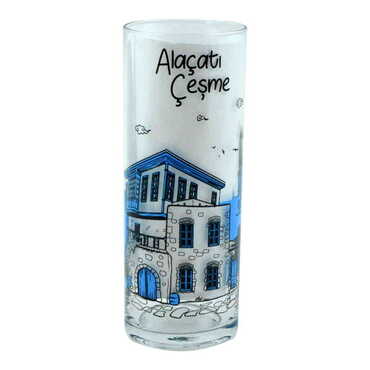 Myros - Alacati Region Themed Custom Printed Raki-Ouzo Glass