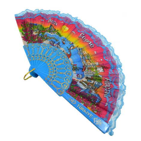 Alacati Region Themed Had Fan - 3