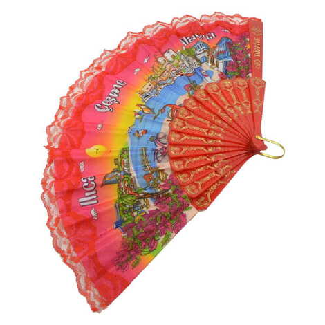 Alacati Region Themed Had Fan - 4