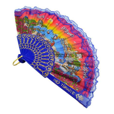 Alacati Region Themed Had Fan - 6
