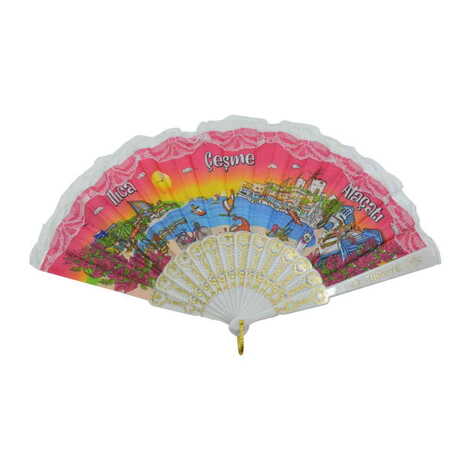 Alacati Region Themed Had Fan - 7