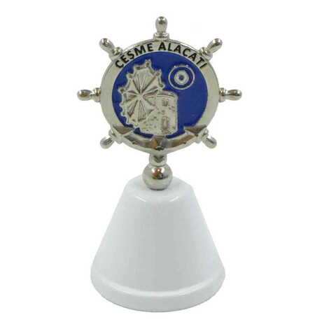 Alacati Region Themed Metal Enamel Hand Bell