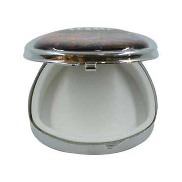 Alacati Region Themed Metal Oval Pill Box - Thumbnail