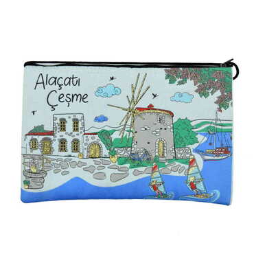 Alacati Region Themed Turkish Woven Region Purse 210x590x140 mm - Thumbnail