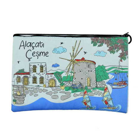 Alacati Region Themed Turkish Woven Region Purse 210x590x140 mm