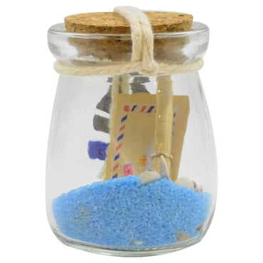 Alacati Themed Mini Glass Bottle with Cork Cap - Standart - 3