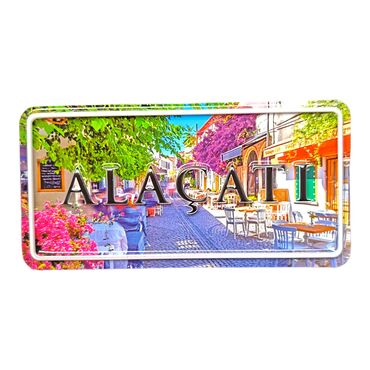 Myros - Alacati Themed Embossed Pvc Oppression Fridge Magnet