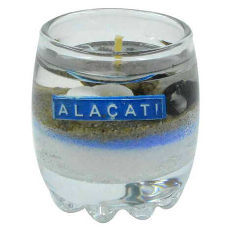 Alacati Themed Glass Transparent Gel Candle - 3