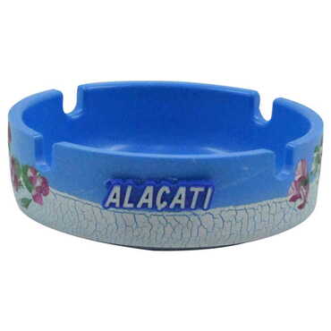 Alacati Themed Marine Themed Polyester Ashtray - Thumbnail