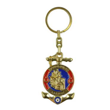 Myros - Alacati Themed Metal Customised Enamel Keychain