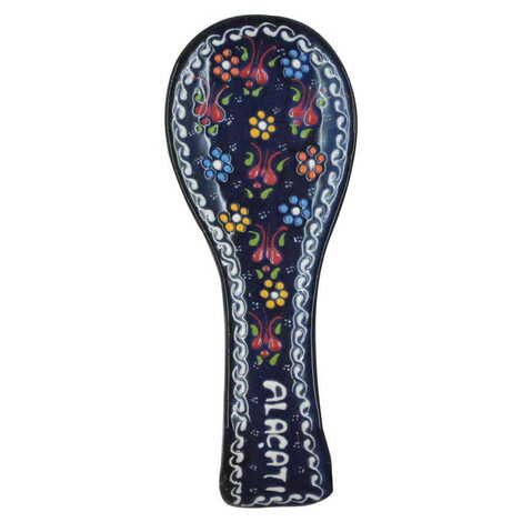 Alacati Themed Turkish Ceramic Relief Serie B Spoon Rest