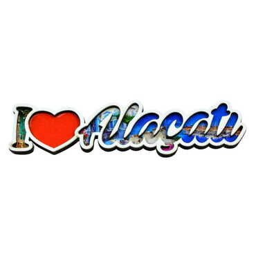 Alacati Themed Wooden Customised City Name Letter Souvenir Fridge Magnet - Thumbnail